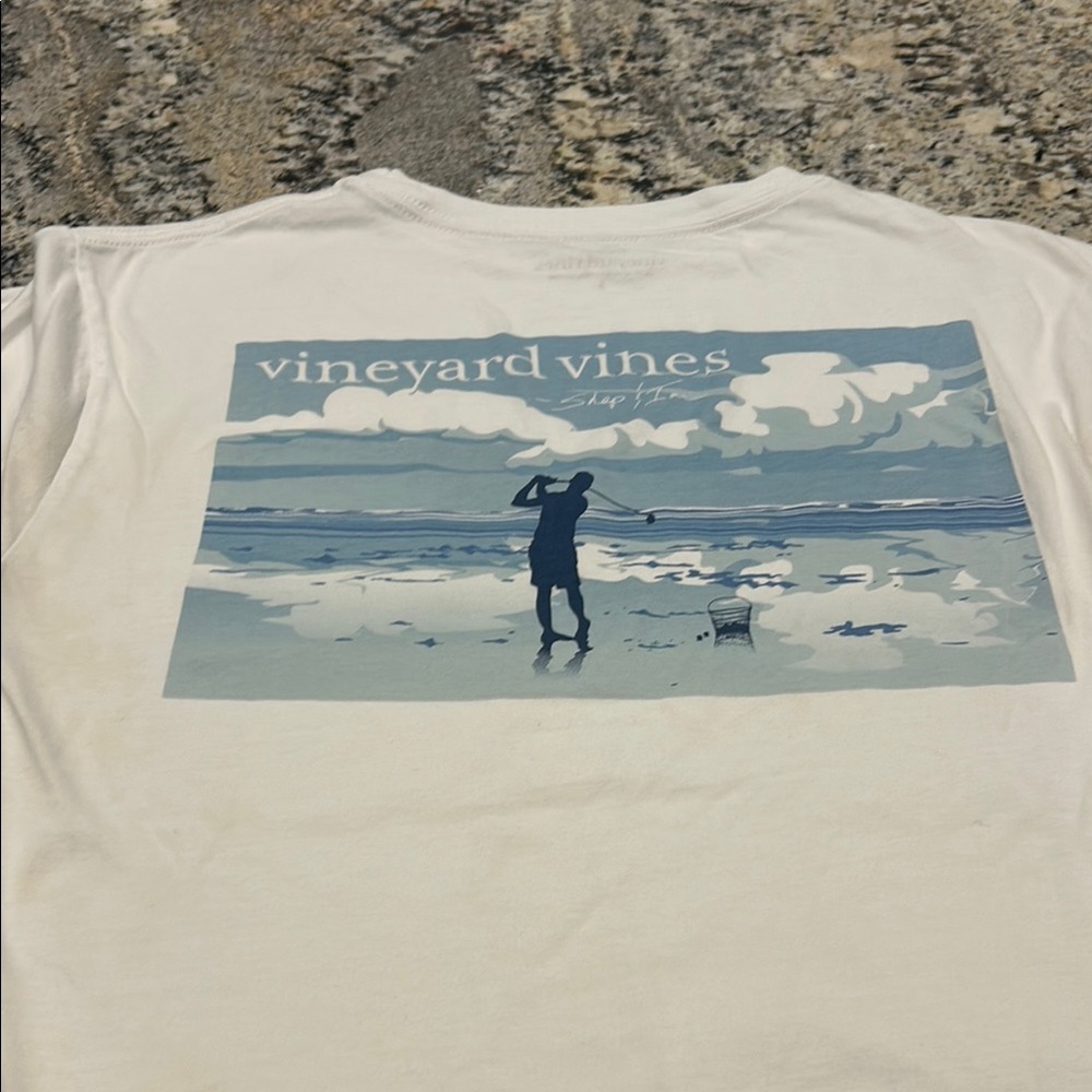 Vineyard Vines Men's White Graphic T-Shirt